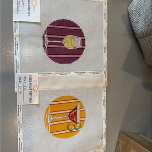 Third Coast Stitches Coaster Cocktails Canvases